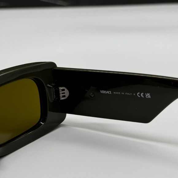 NEW MOD 4474U 5491/73 VERSACE GREEN GREY SQUARE VE4474U 549173 UNISEX SUNGLASSES - Picture 10 of 11